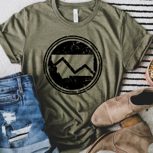 MONTANA MOUNTAIN CIRCLE TEE -OLIVE