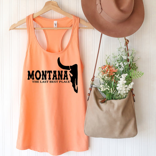 LADIES MONTANA LAST BEST PLACE TANK -ORANGE