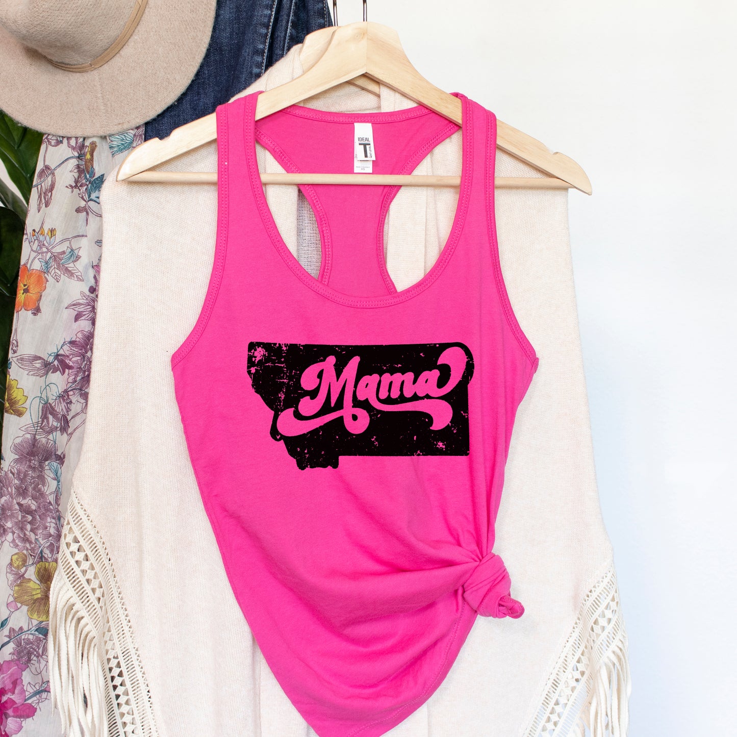 RETRO MONTANA MAMA TANK -PINK