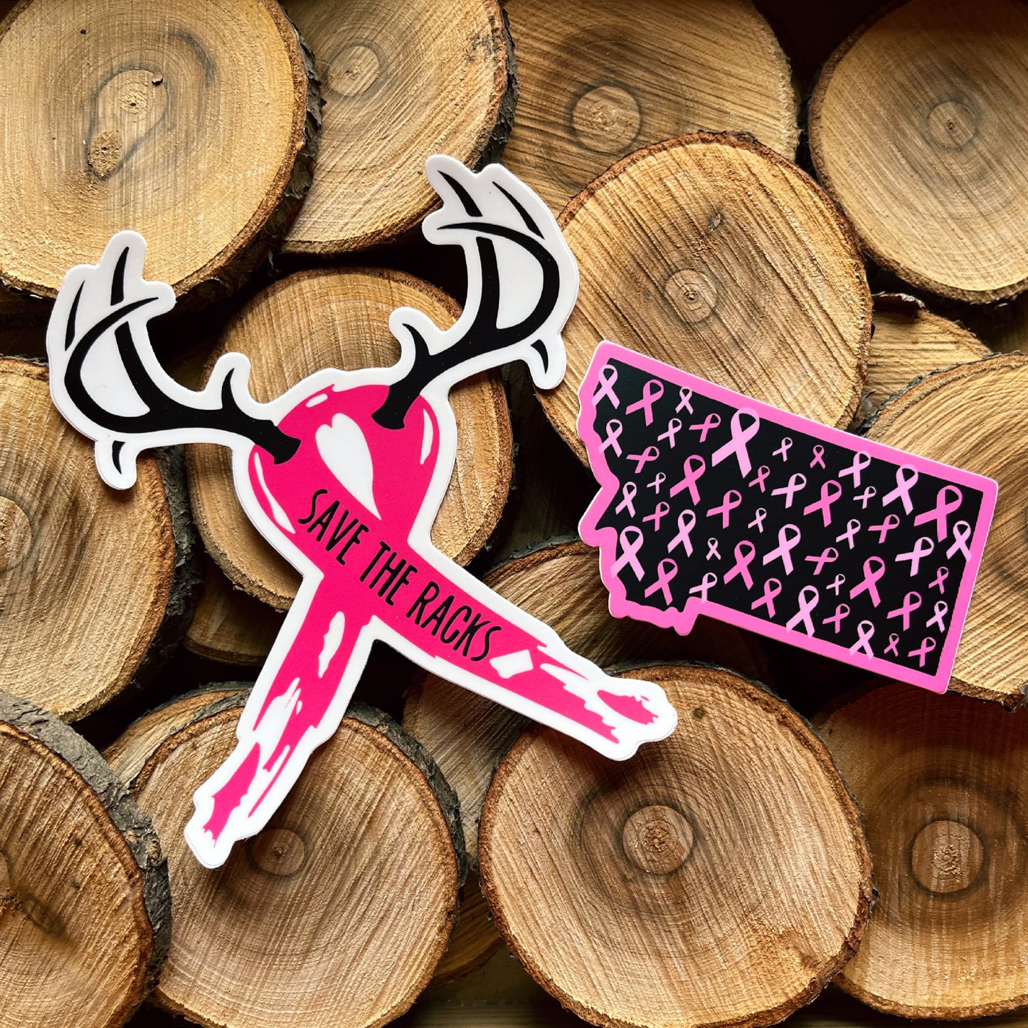 MONTANA PINK RIBBON STICKER