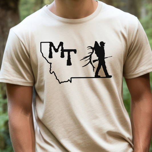 MEN'S MONTANA RIFLE HUNTER TEE -SAND