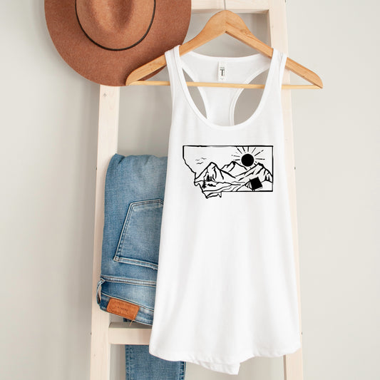 LADIES MT CAMP TANK -WHITE