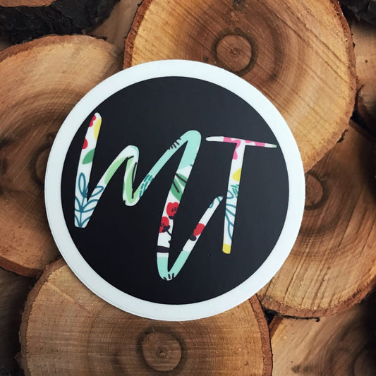 MT SCRIPT FLOWER CIRCLE STICKER