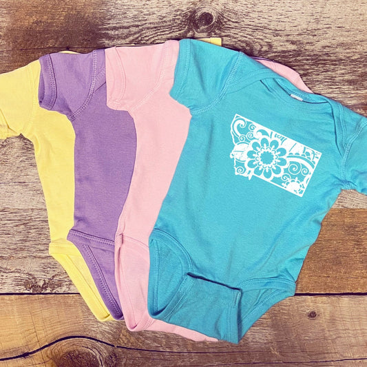 CLOSEOUT! MONTANA FLORAL ONESIE