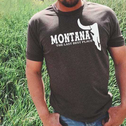 MEN'S MONTANA LAST BEST PLACE TEE -BROWN