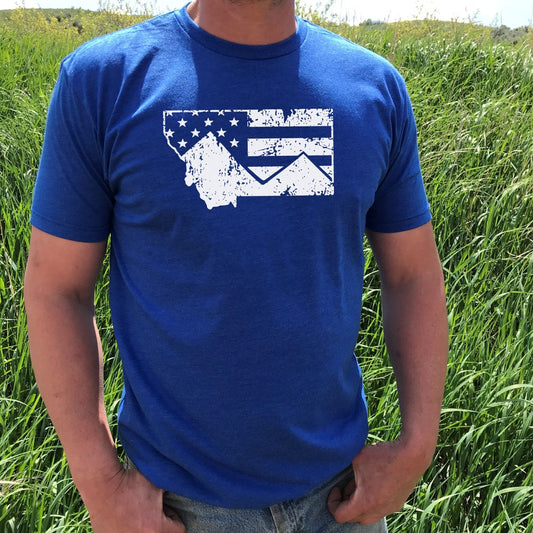 MEN'S MT FLAG TEE -ROYAL