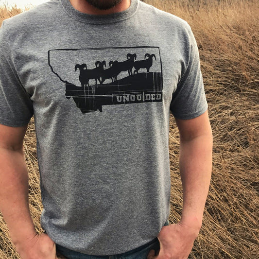 MEN'S MT RAMS UNGUIDED TEE -GRAPHITE