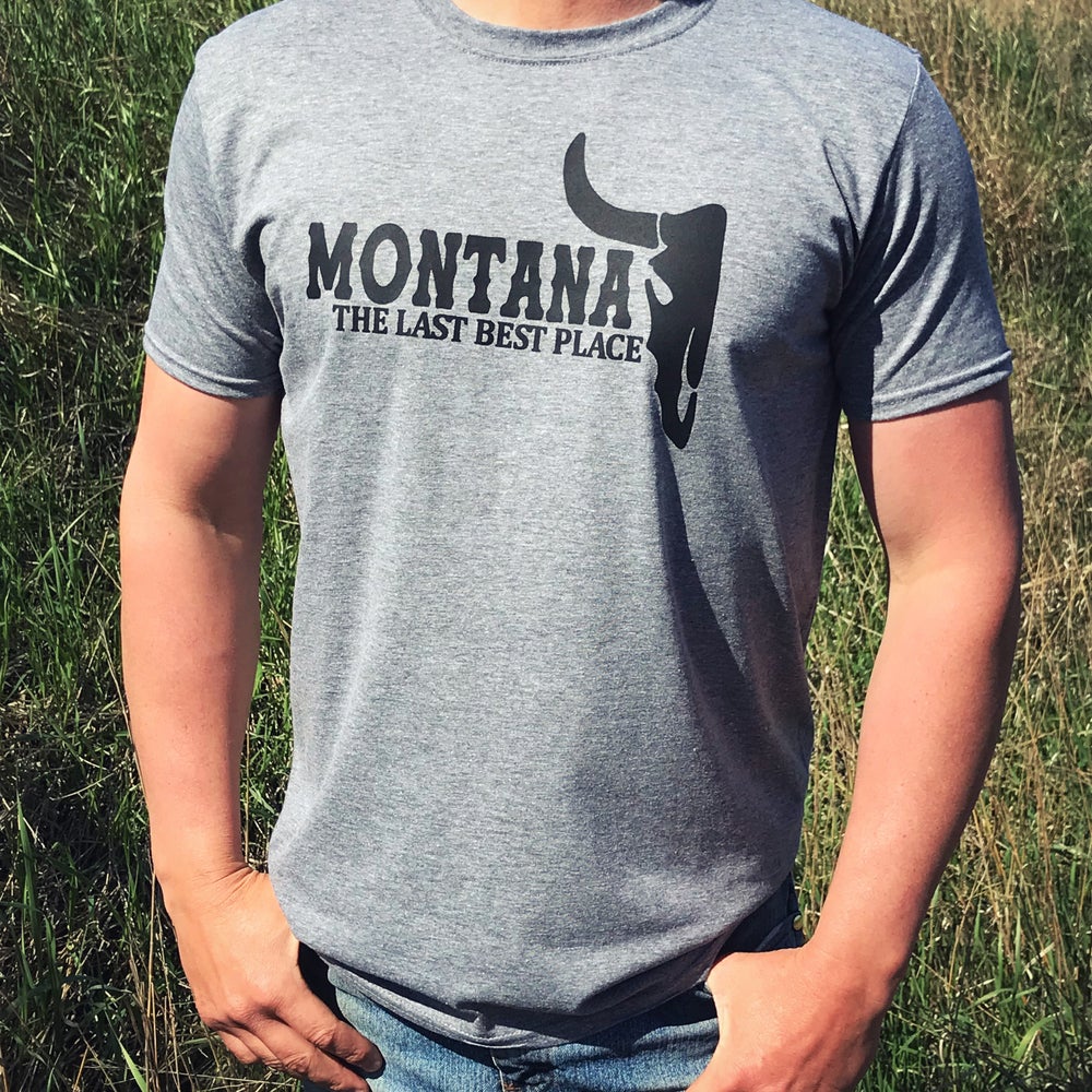 MEN'S MONTANA LAST BEST PLACE TEE -GRAPHITE