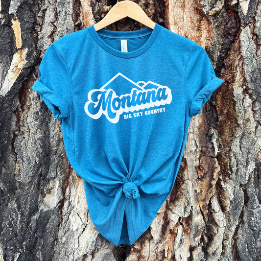 YOUTH MONTANA BIG SKY COUNTRY TEE -TEAL