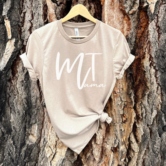 LADIES MONTANA MAMA TEE -TAN