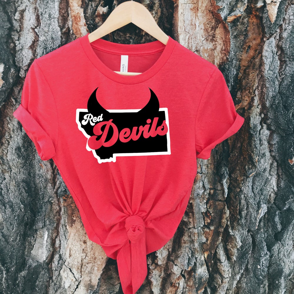 RED DEVILS STATE TEE -RED