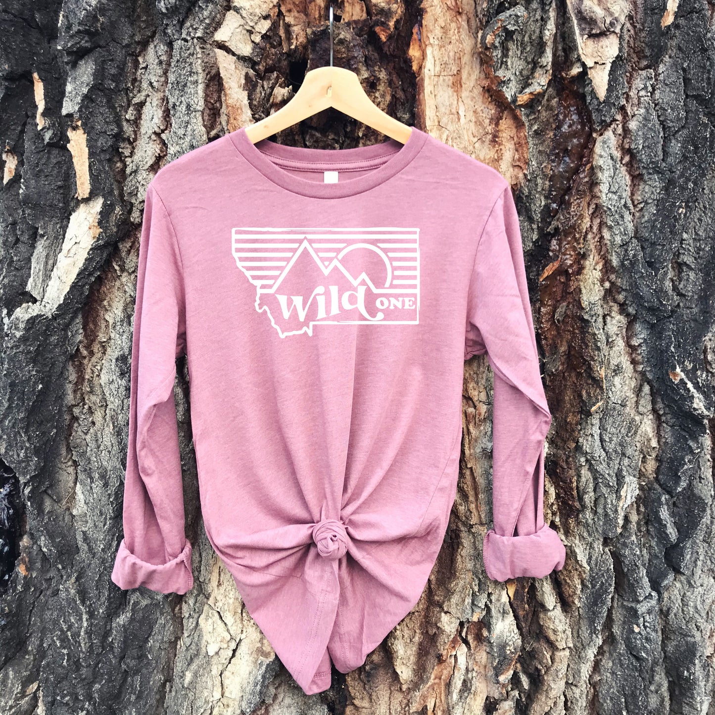 YOUTH MONTANA WILD ONE LONG SLEEVE -MAUVE