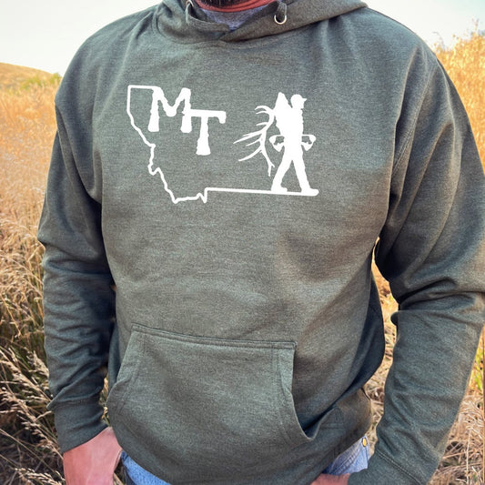 MT MEN'S BOWHUNTING HOODIE -ARMY