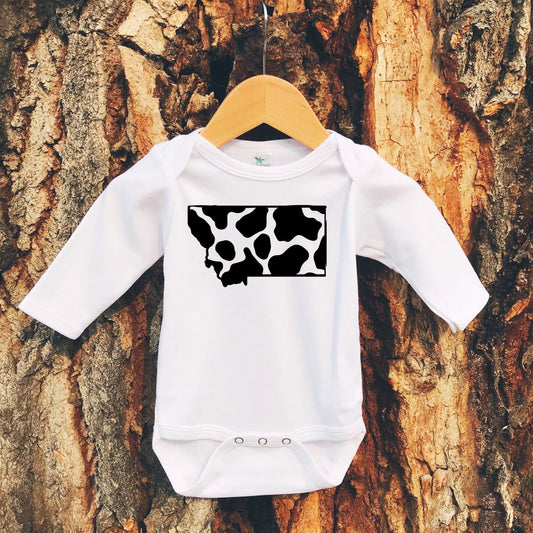 MOO-TANA LONG SLEEVE ONESIE