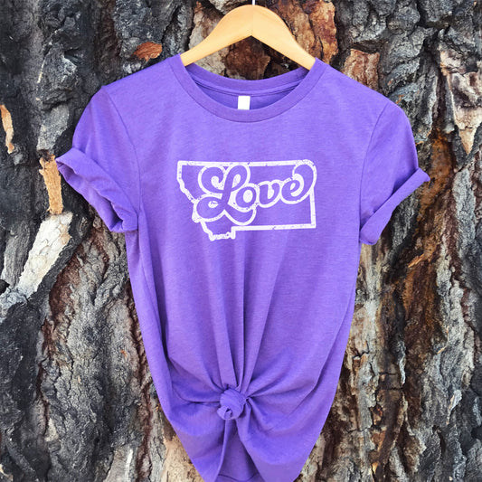 YOUTH MONTANA LOVE TEE -PURPLE