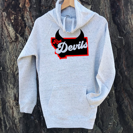 LADIES RED DEVILS COWL NECK SWEATSHIRT
