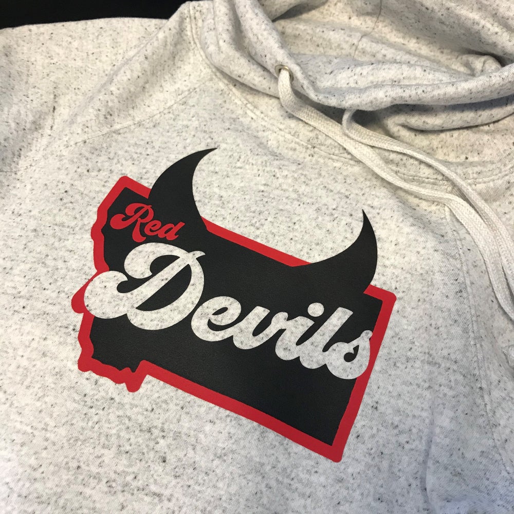 LADIES RED DEVILS COWL NECK SWEATSHIRT