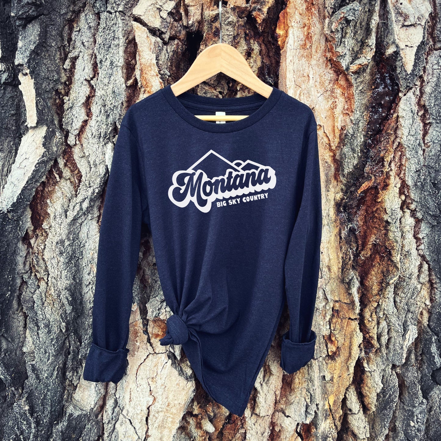 YOUTH MONTANA BIG SKY COUNTRY LS -HEATHER BLACK