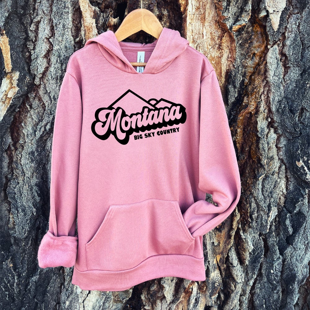 YOUTH MONTANA BIG SKY COUNTRY HOODIE -MAUVE