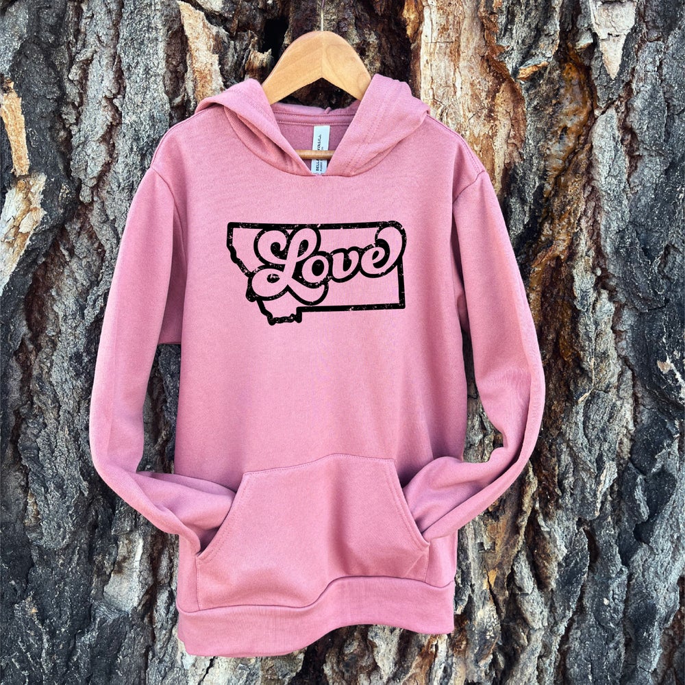 YOUTH MONTANA LOVE HOODIE -MAUVE