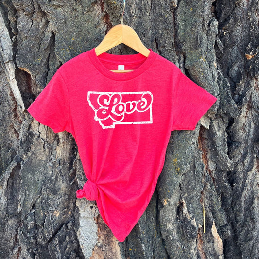 YOUTH MONTANA LOVE TEE -RED
