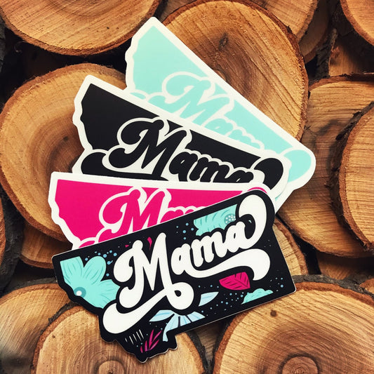 RETRO MONTANA MAMA STICKERS