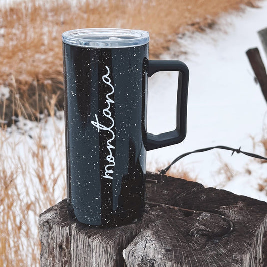 MONTANA CAMP TRAVEL MUG -BLACK