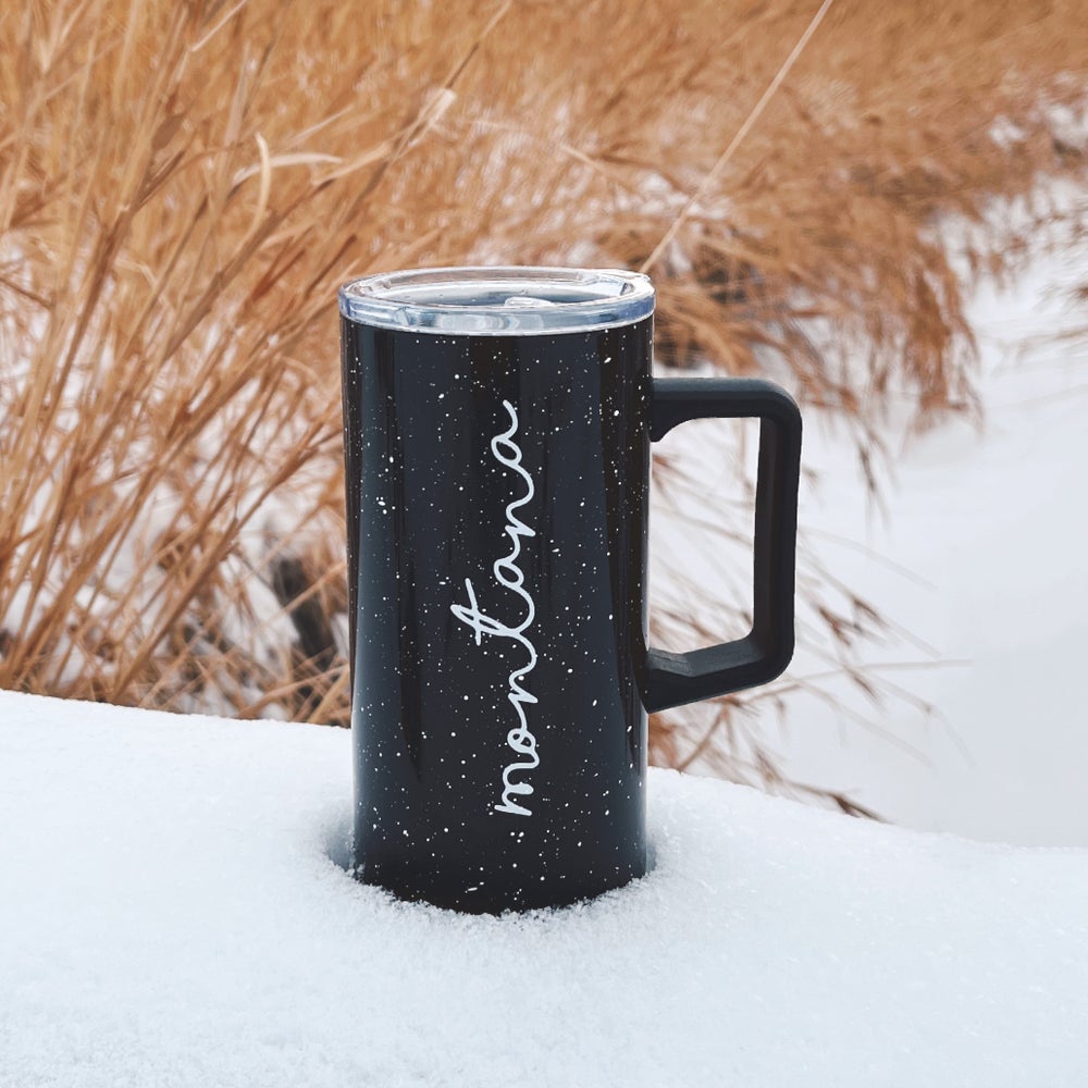 MONTANA CAMP TRAVEL MUG -BLACK