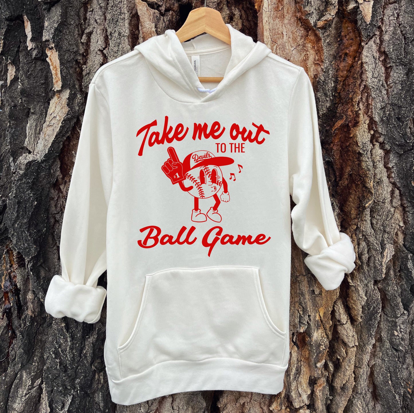 DEVILS TAKE ME OUT TO THE BALLGAME HOODIE