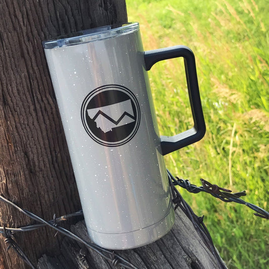 CLOSEOUT! MONTANA MOUNTAIN CAMP TRAVEL MUG