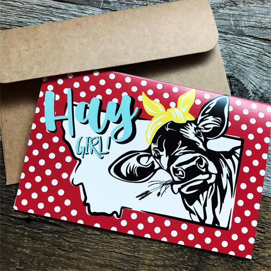 MONTANA 'HAY GIRL' GREETING CARDS