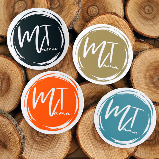 MONTANA MAMA CIRCLE STICKERS