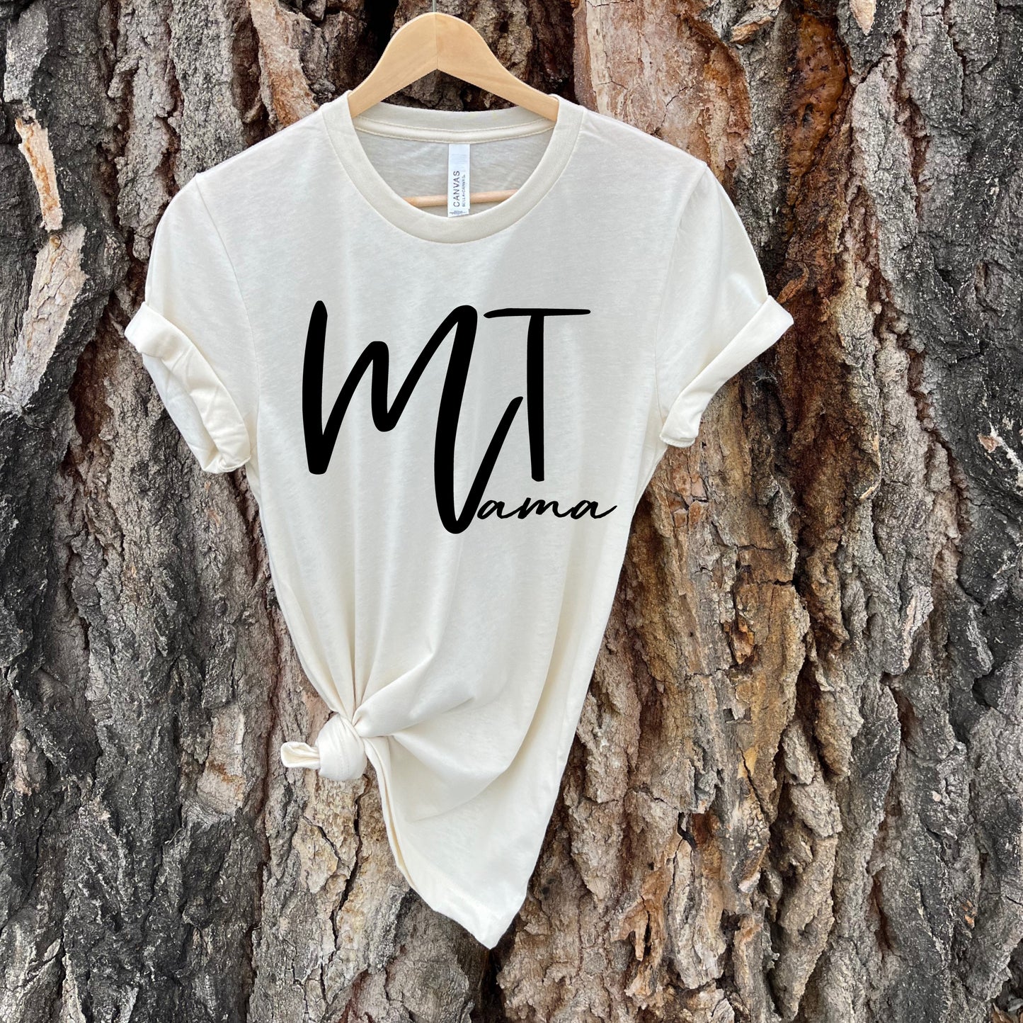LADIES MONTANA MAMA TEE -NATURAL