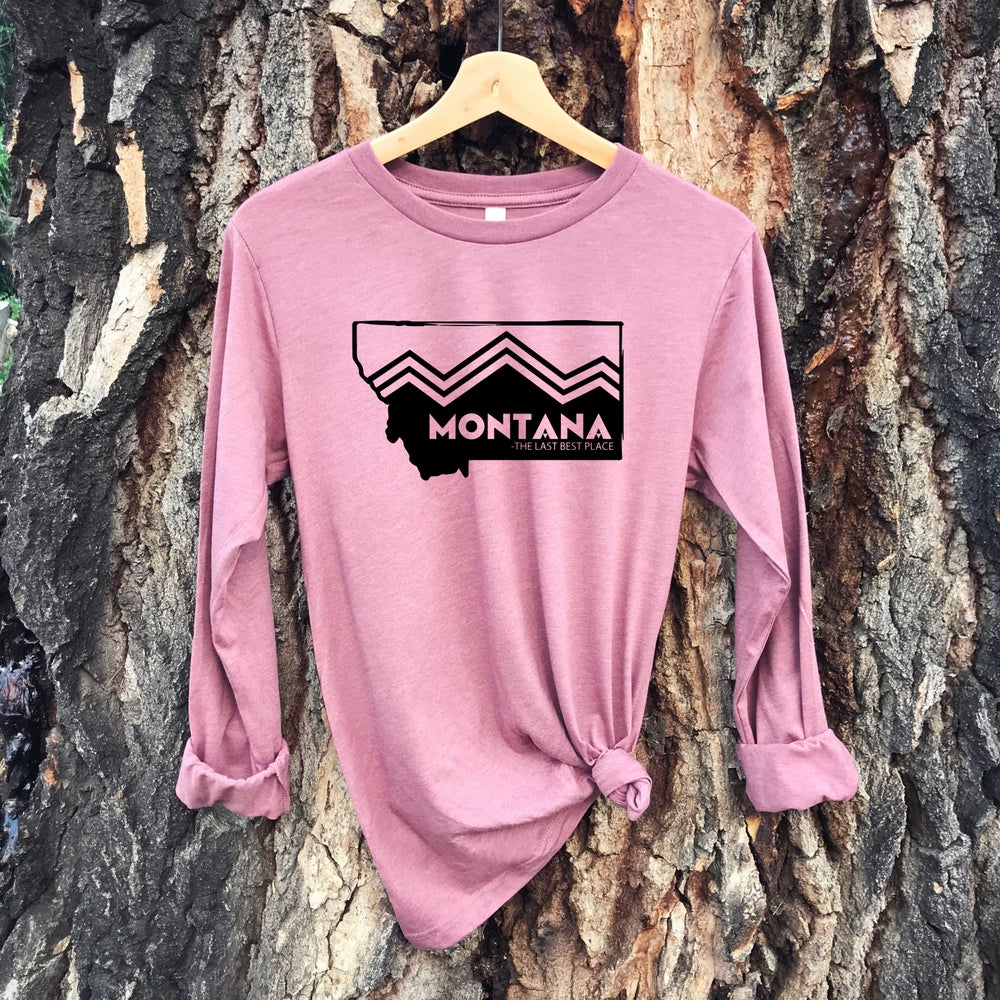 LADIES MONTANA THE LAST BEST PLACE LONG SLEEVE -MAUVE