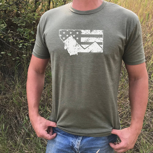 MEN'S MT FLAG TEE -MILITARY