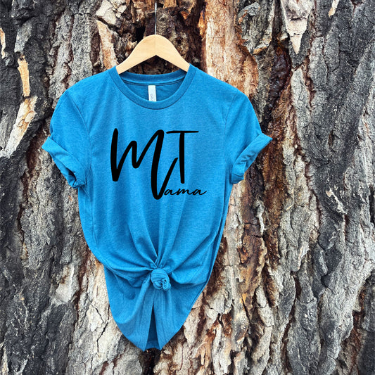MONTANA MAMA TEE -DEEP TEAL