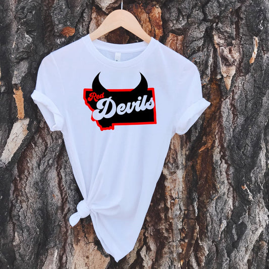 Red Devils Tee -White