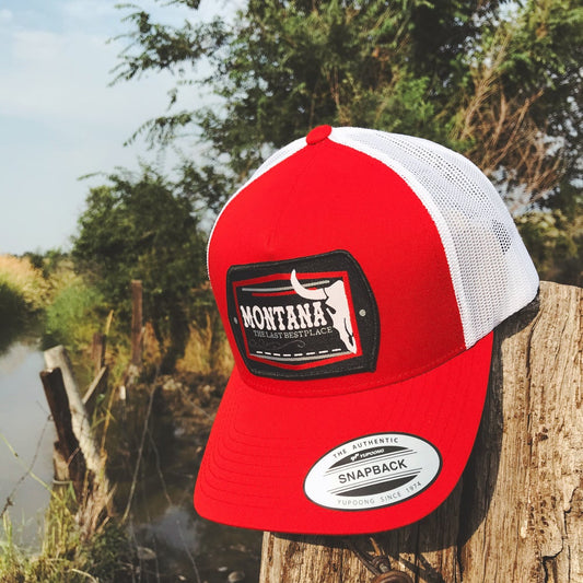MONTANA LAST BEST PLACE HAT -RED/WHITE